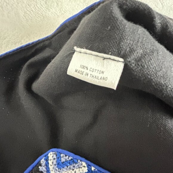 Cost Plus World Market Womens Blue Black Geometric Pattern Cotton Vest Size S/M - Picture 4 of 10